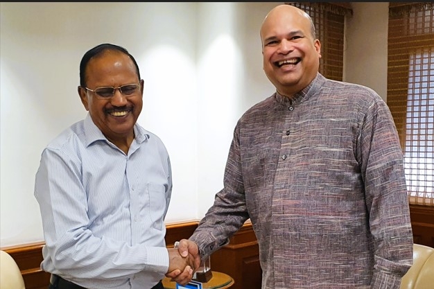 India: Sri Lankan Envoy Moragoda meets India’s National Security Advisor