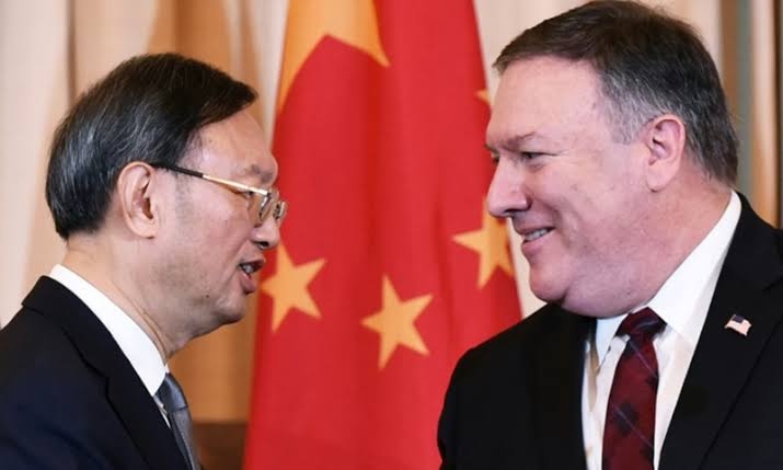 Telephonic Communication between Mike Pompeo and Chinese official Yang Jiechi