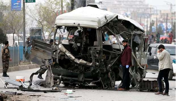 Three killed, 11 injured as Afghan gov't transport bombarded in Kabul