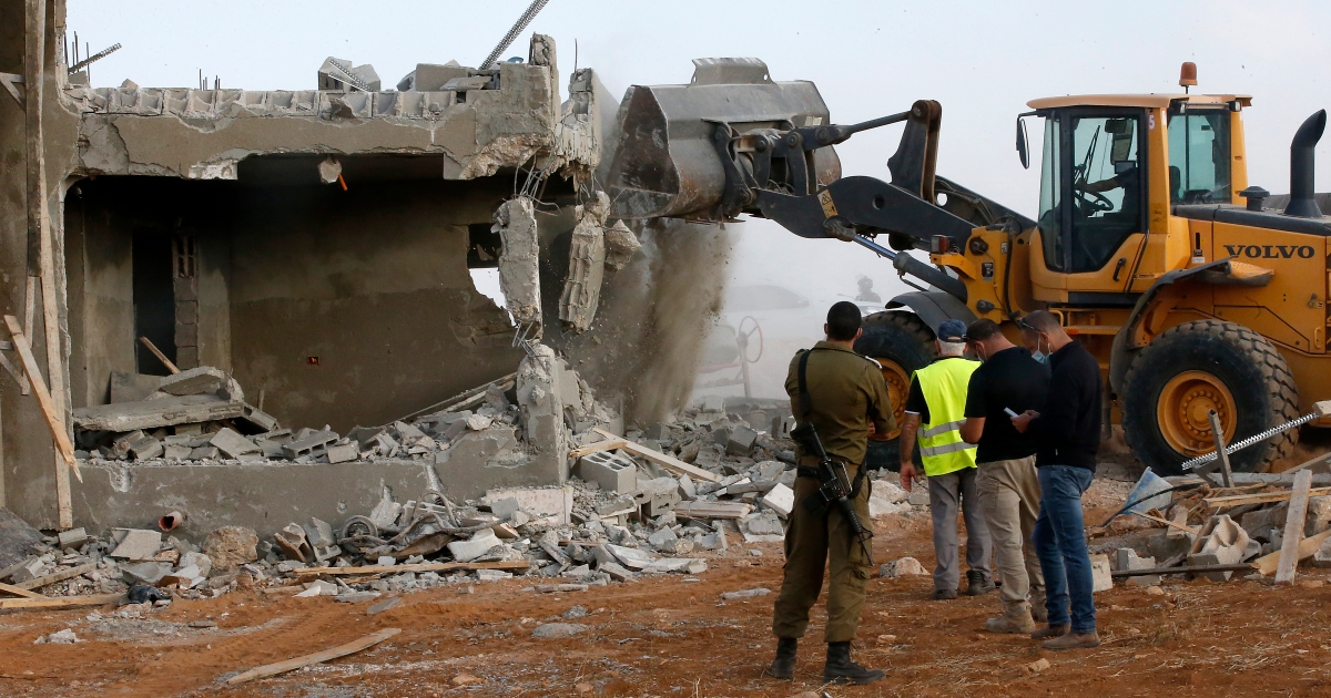 Israeli army destroys Palestinian village in Occupied West Bank