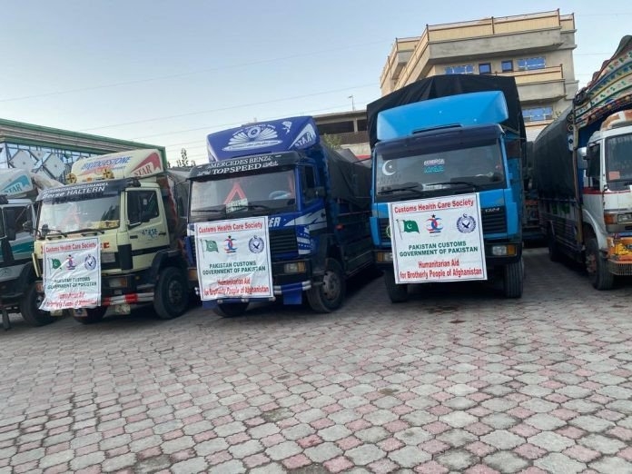 Pakistan donates 16 more truckloads of relief goods to Afghanistan