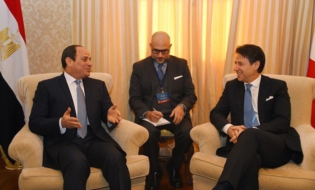 Sisi, Conte on one page on need for comprehensive solution to Libyan crisis