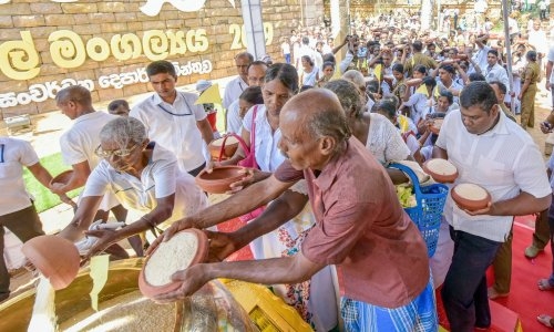 Sri Lanka celebrated annual new rice festival