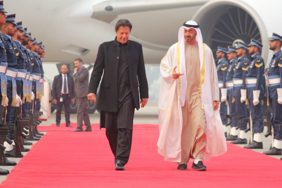 Abu Dhabi crown prince in Islamabad on daylong visit