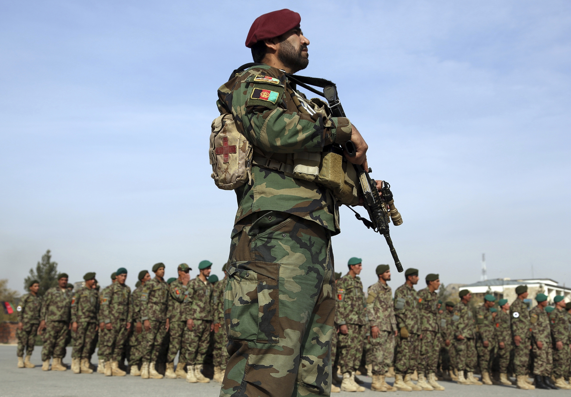 Smartly turned out Afghan youth joins prestigious Afghan National Army