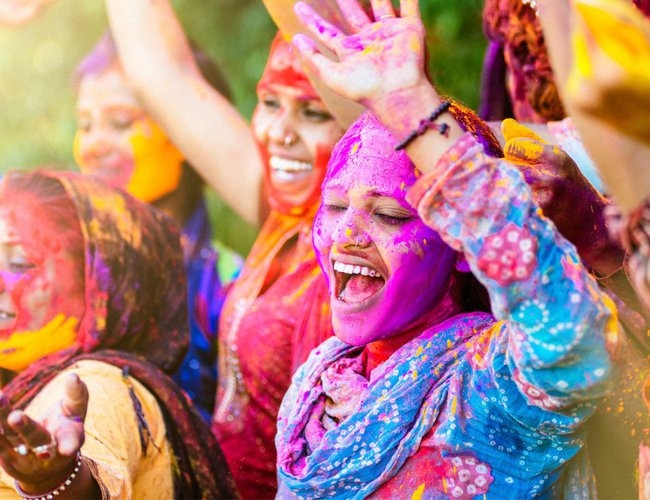 Holi-Festival of colors being celebrated today: Nepal